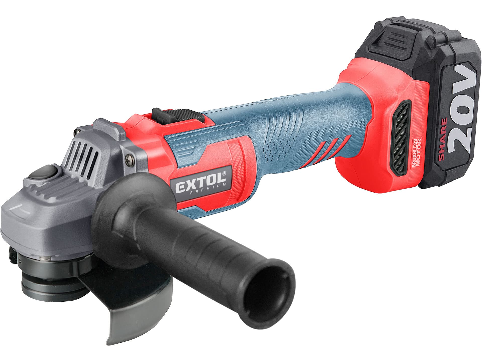 Brúska uhlová aku Share20V, 1x 4Ah, 125mm, bezuhlíkový motor (8891838)