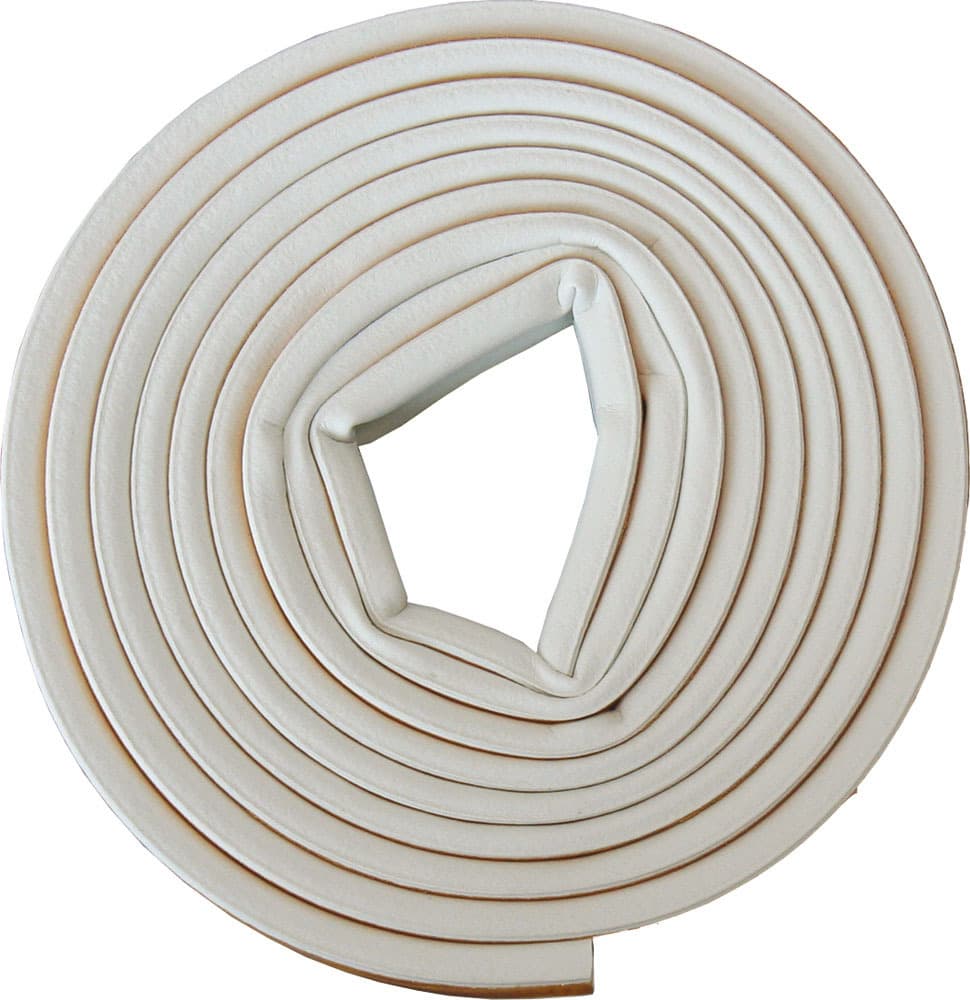 Tesnenie samolepiace gumené, profil P, 6m, 9x5,5mm, biele