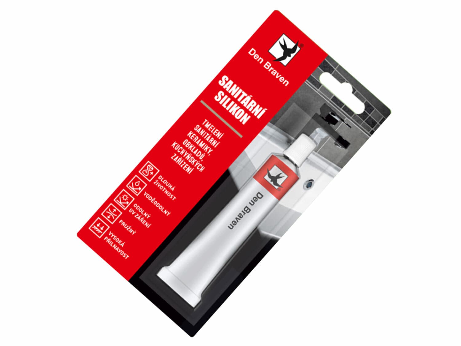 Silikón sanitárny 23ml biely