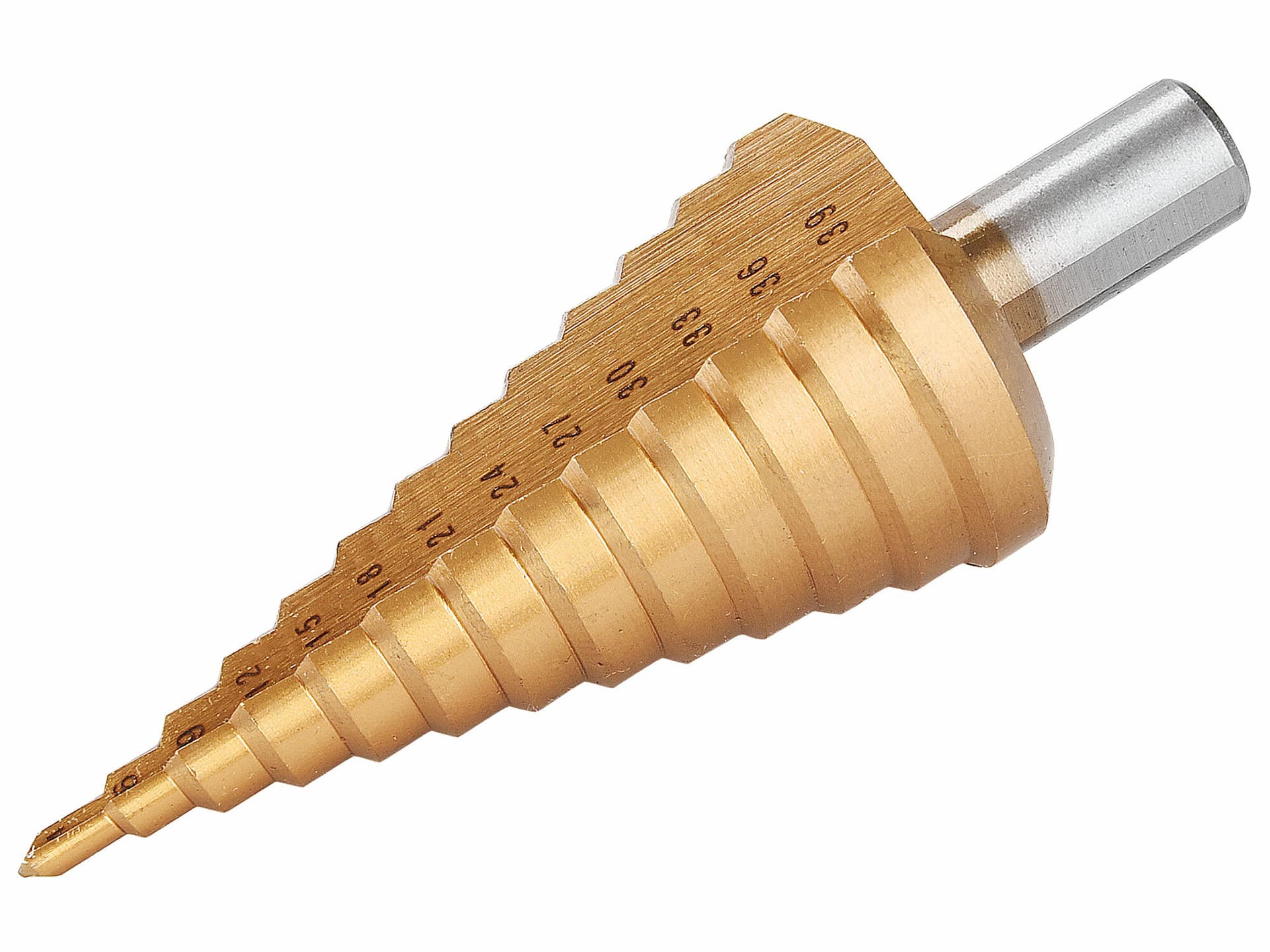 Vrták stupňovitý TiN, ø4-39mm / 3mm, 13 priemerov