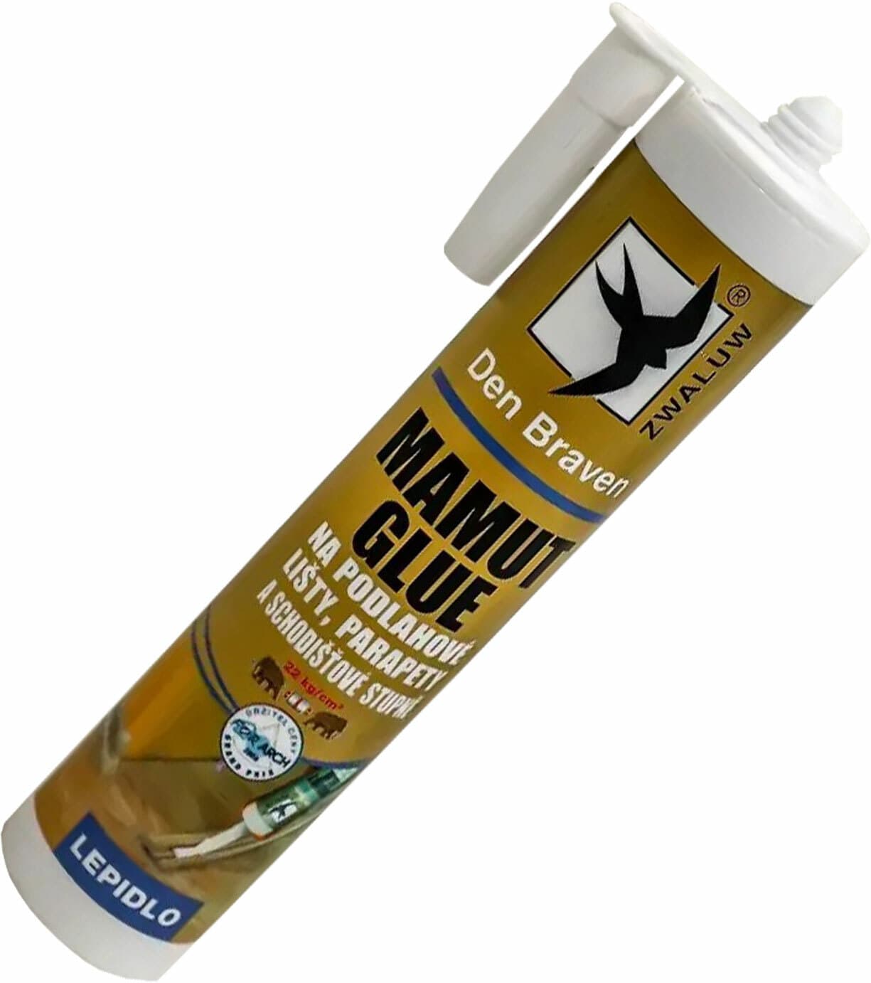 Lepidlo Mamut Glue, na podlahové lišty, objem 290ml, biele