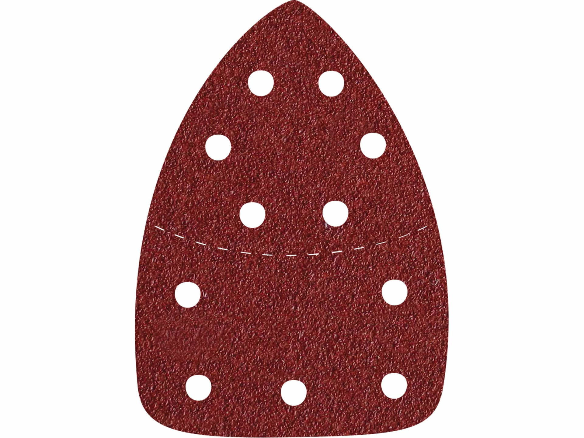 Papier brúsny delta na suchý zips 10ks, 11 otvorov, 149x105mm, P100