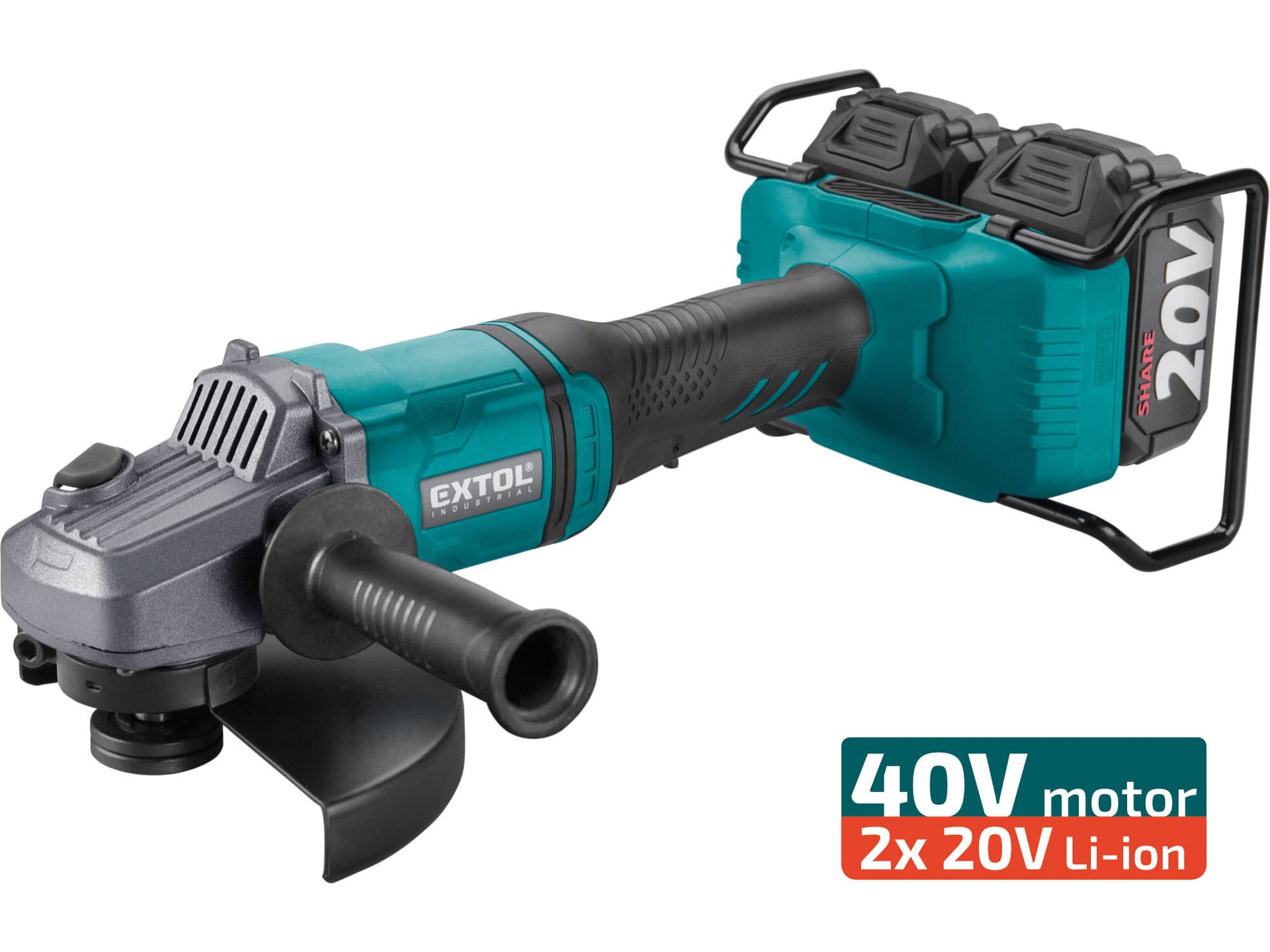 Brúska uhlová Share20V, 2x 4Ah, 150mm, 40V bezuhlíkový motor (8791846)