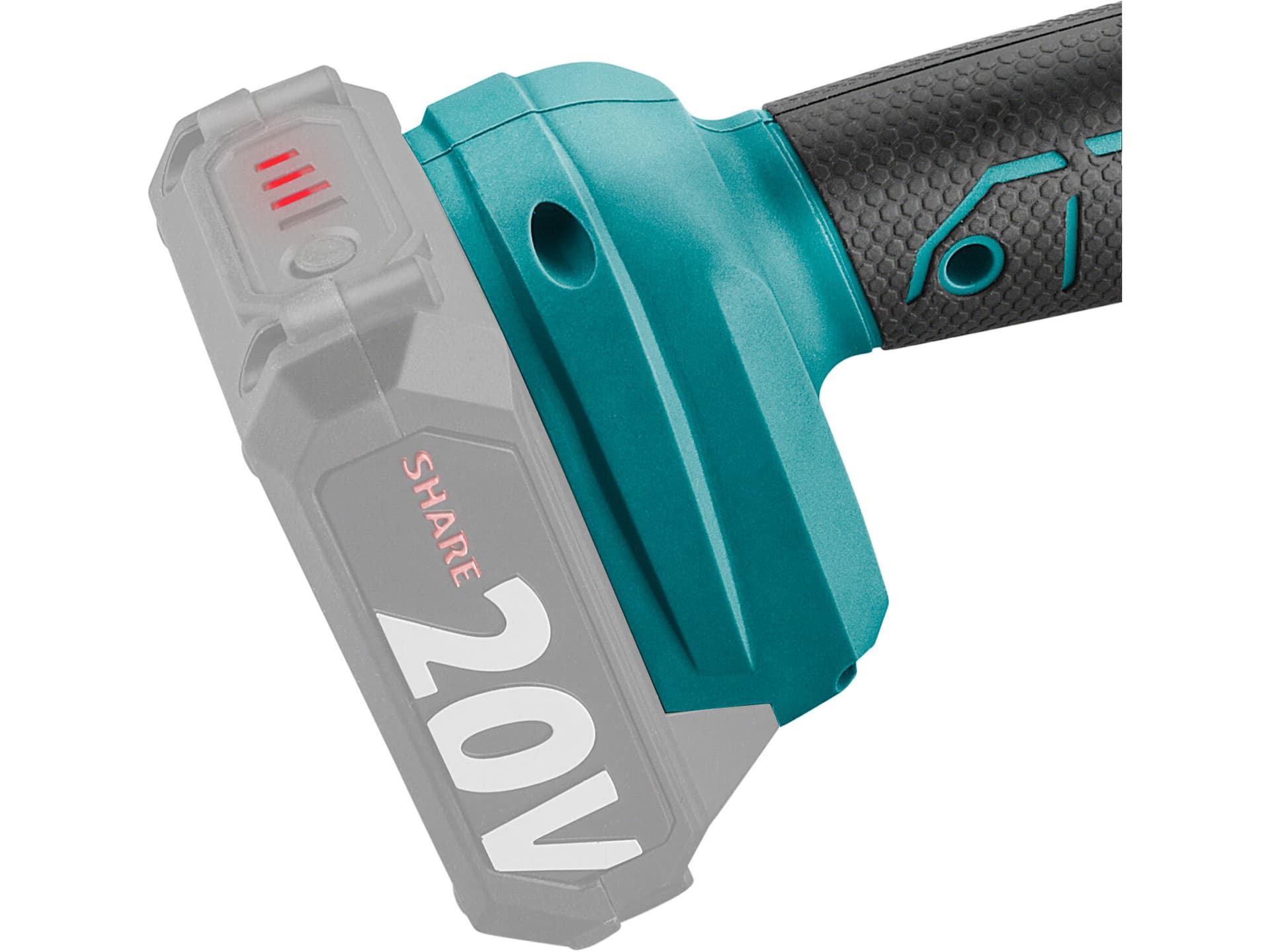 Viazač armatúr aku Share20V, bez aku, drôt 0,8mm, oko 8-34mm, bezuhlíkový motor – 7