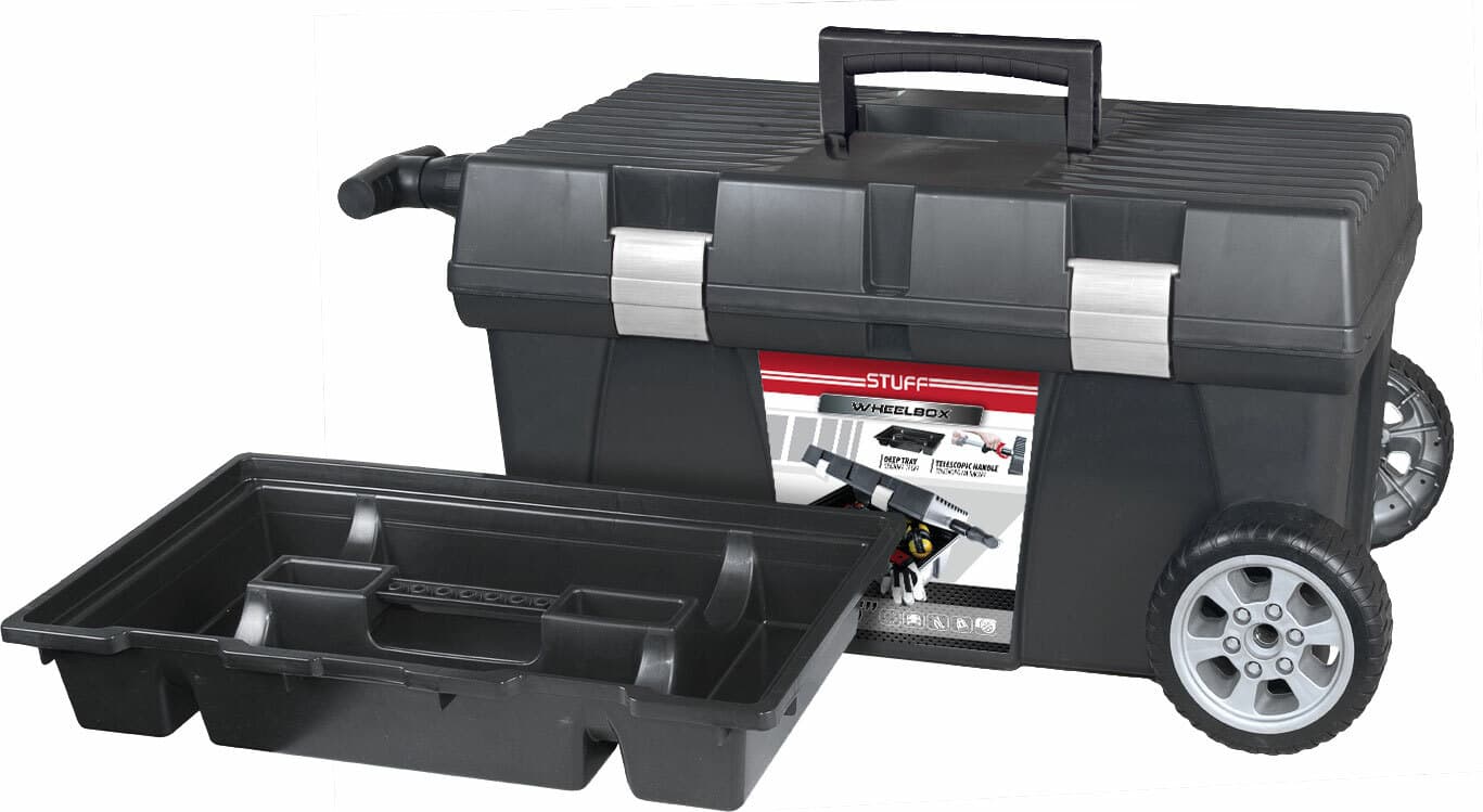 Kufor na náradie plastový s kolieskami, 760x380x330mm