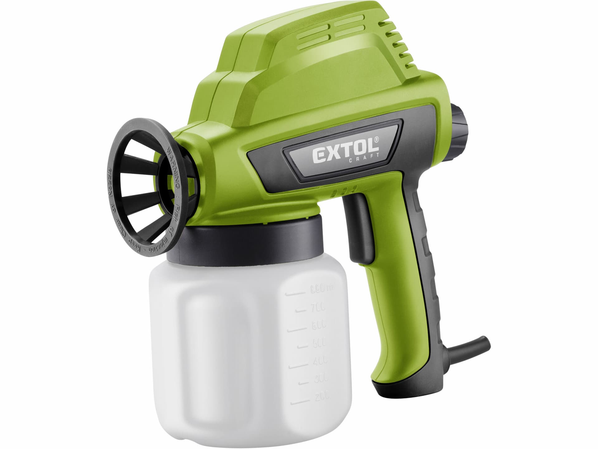 Pištoľ striekacia, príkon 110W, nádobka 800ml, 300ml/min, dýza 0,8mm