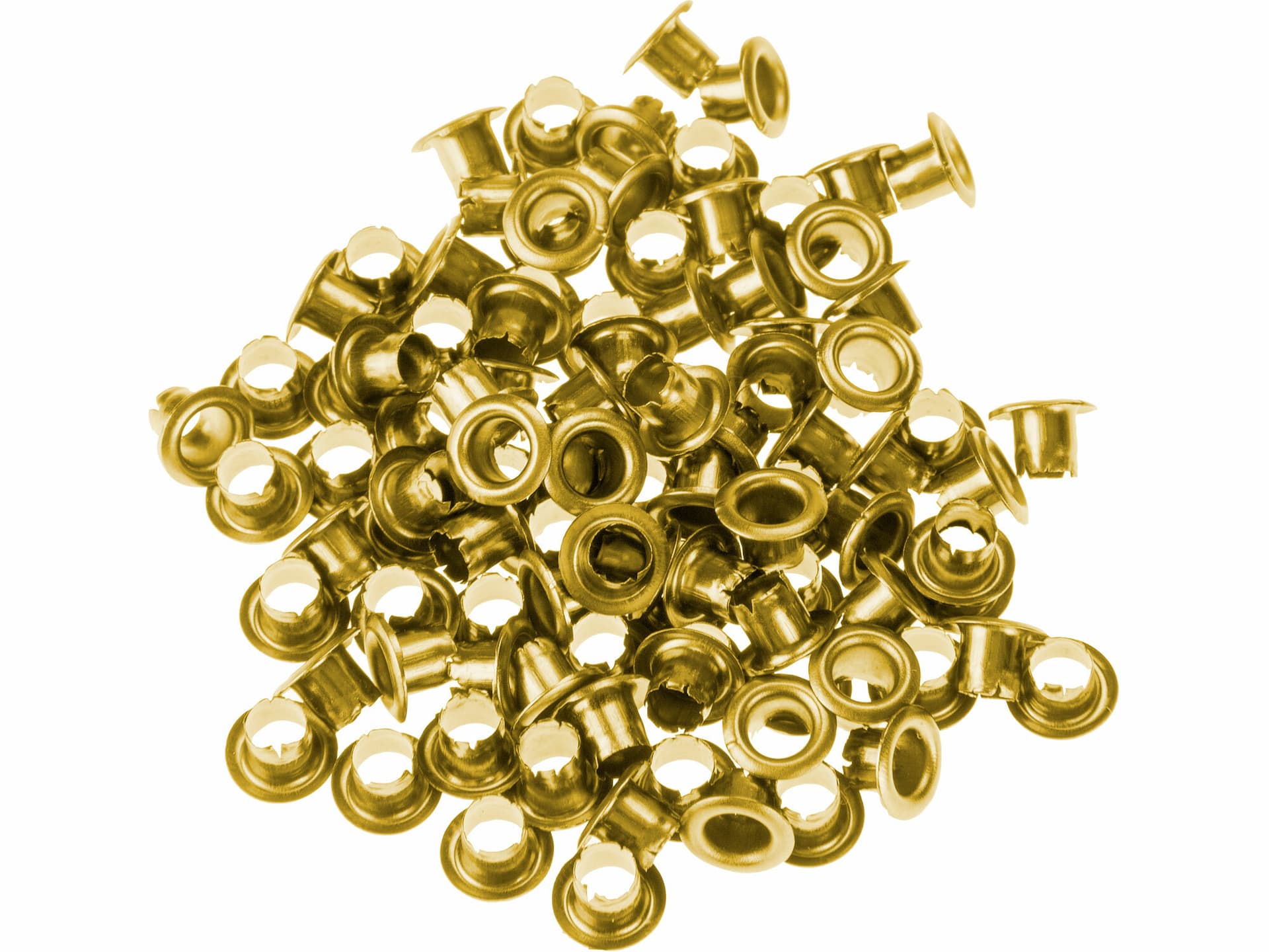 Prechodové oká, 100ks, zlaté, 4 x 8 x 4mm
