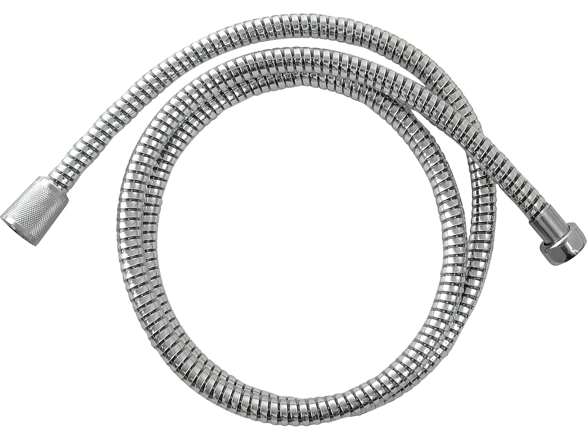 Hadica sprchová PVC, 1,5m, čierno-strieborná (630228)