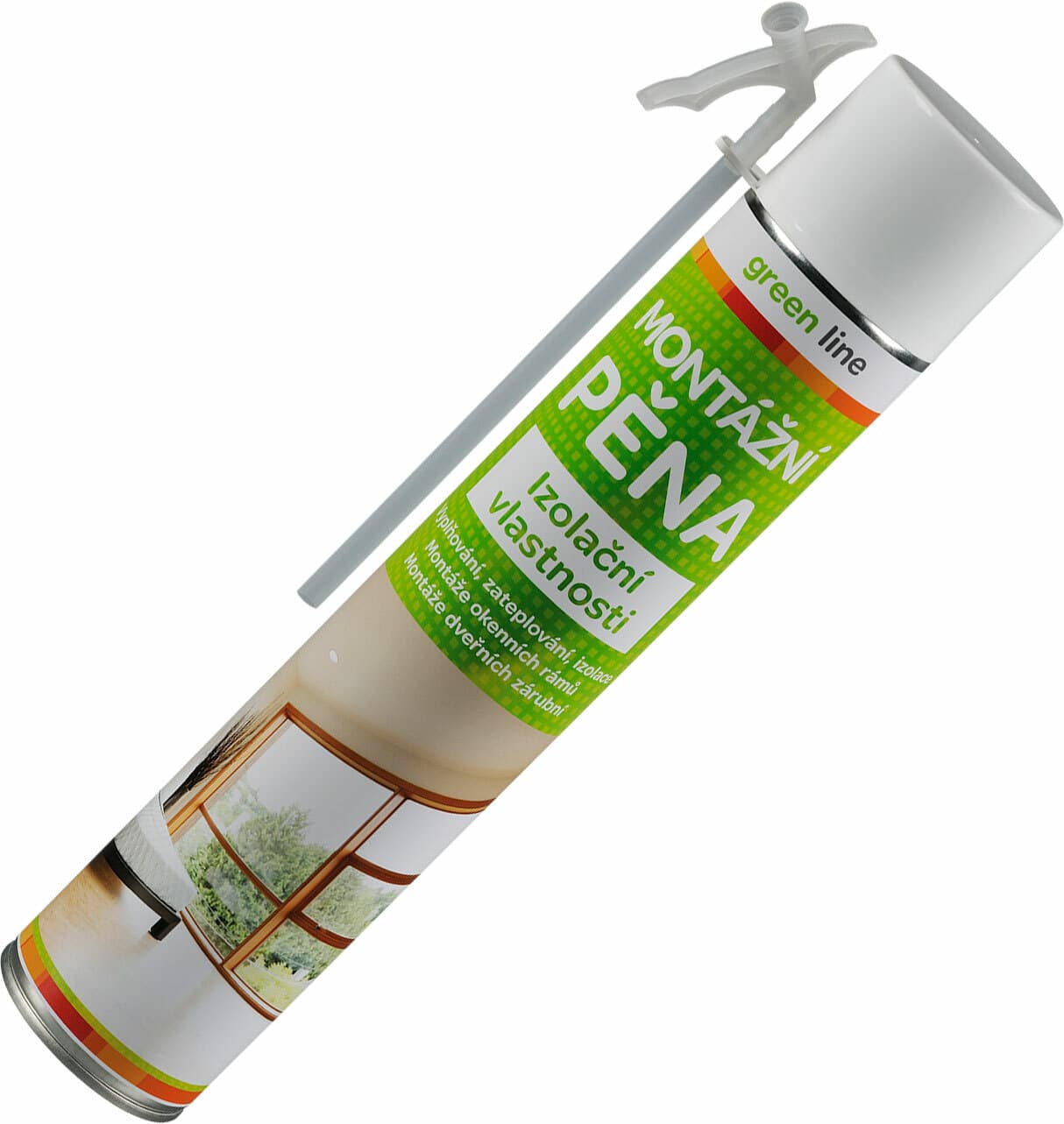 Pena montážna polyuretánová trubičková, objem 750ml