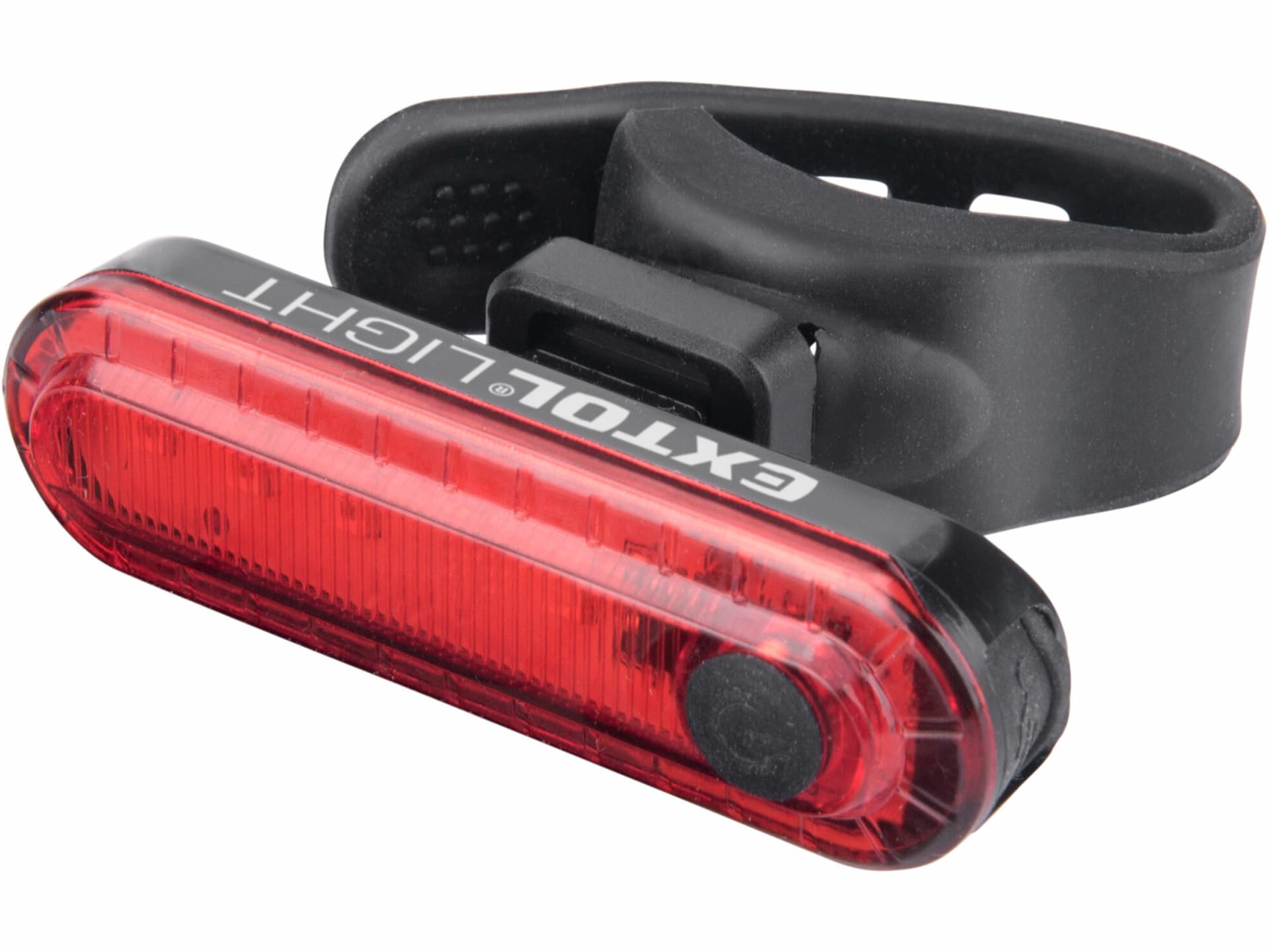 Svietidlo zadné na bicykel červené, 3,7V/220mAh Li-pol, USB nabíjanie