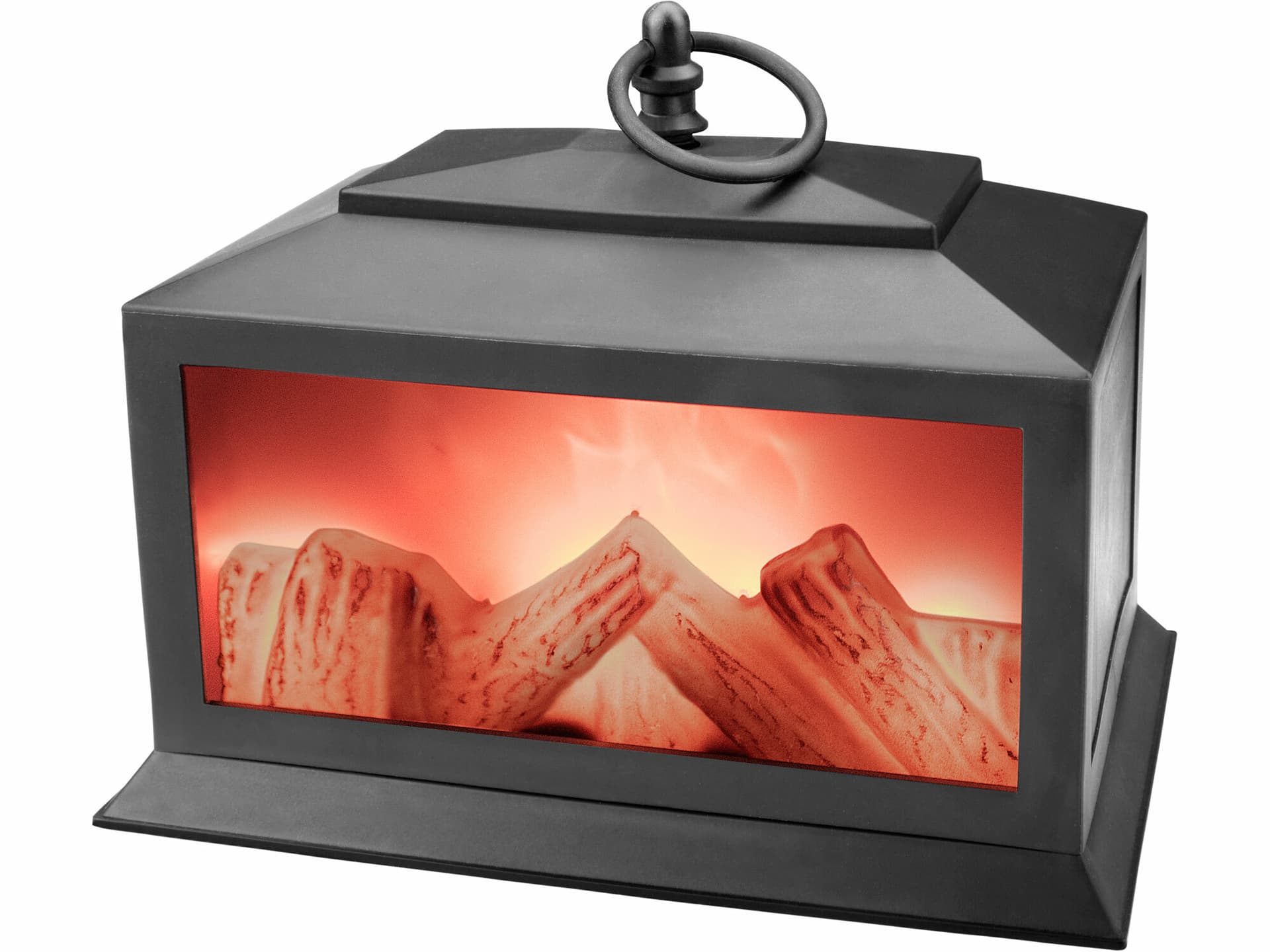 Krb LED, s plápolajúcim ohňom, 3x1,5V AA, 22x20x14cm