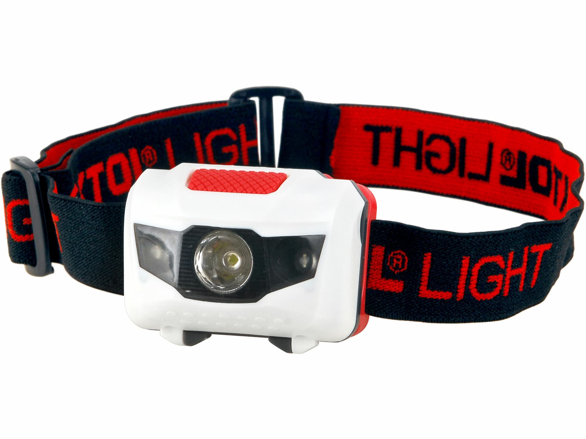 Čelovka 1W + 2LED, 4 režimy svietenia, max. dosvit 15m