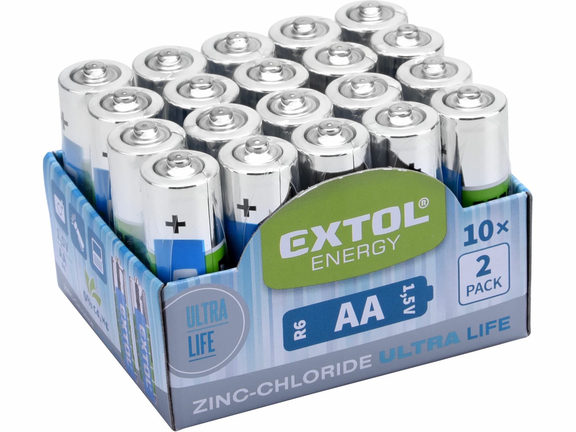 Batéria zink-chloridová 20ks, 1,5V, typ AA