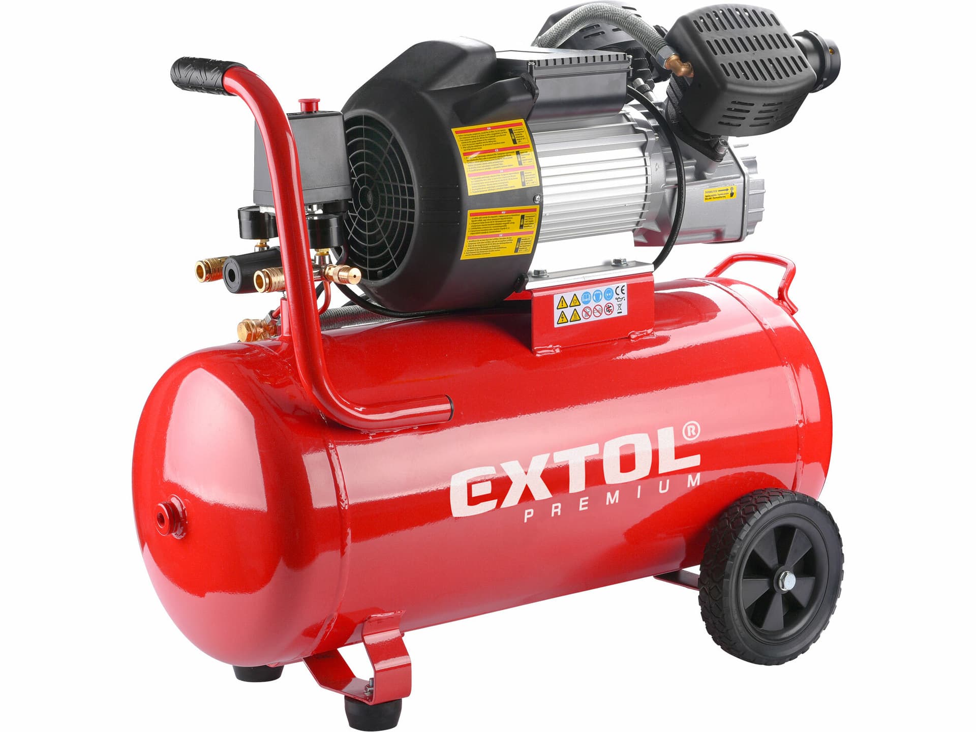 Kompresor olejový dvojvalcový, príkon 2,2kW, nádoba 50l, max. 8bar