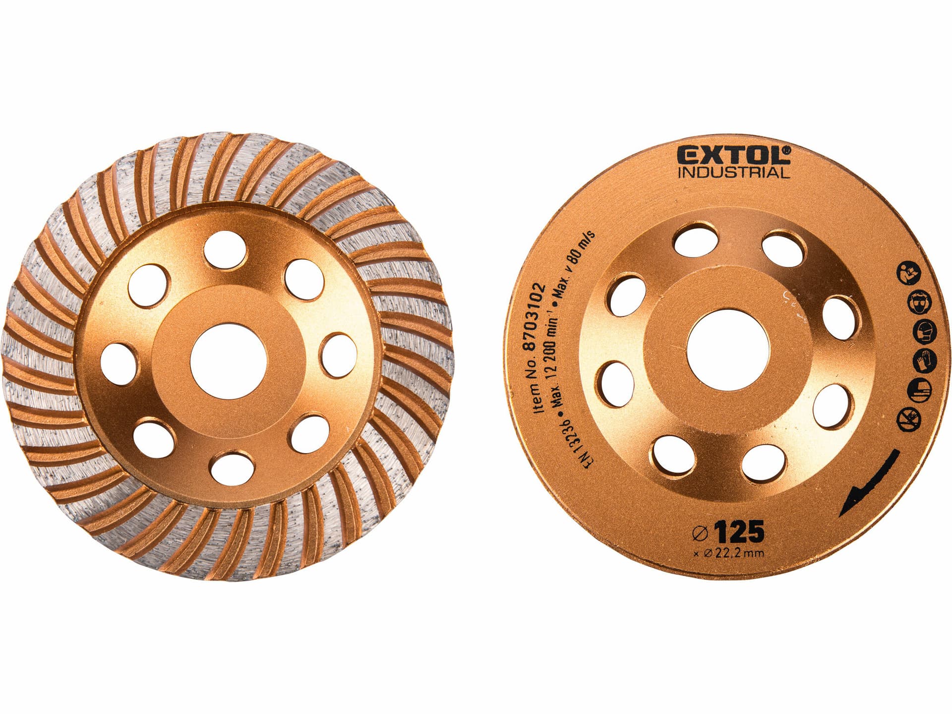 Kotúč brúsny diamantový dokončovací, 125mm, Turbo