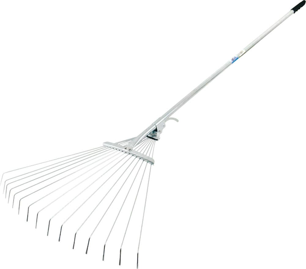 Hrable nastaviteľné s násadou, dĺžka 123cm, kovové