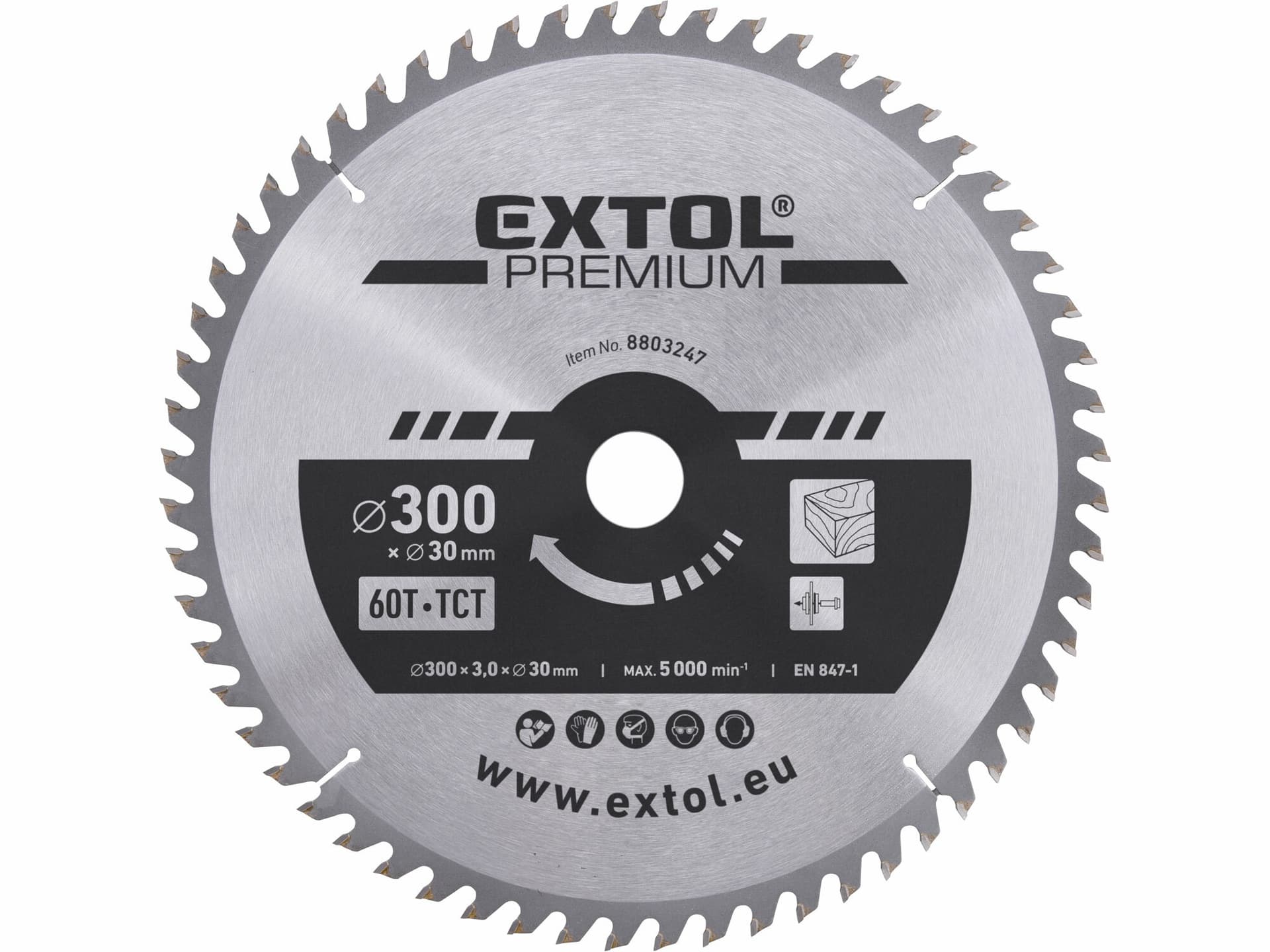 Kotúč pílový s SK plátkami, Ø300x3,2x30mm, 60z