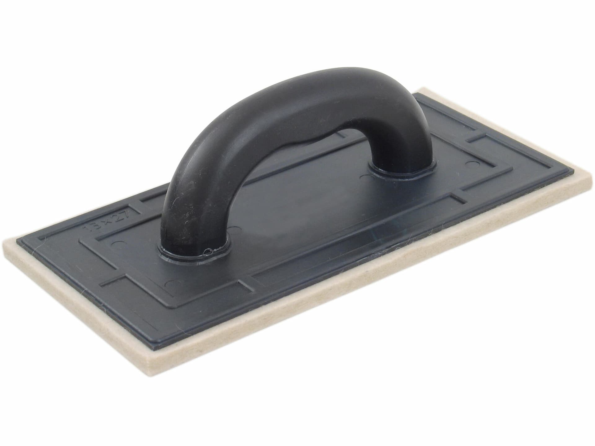 Hladidlo plastové s bielym filcom, 270x130mm, hrúbka filcu 8mm