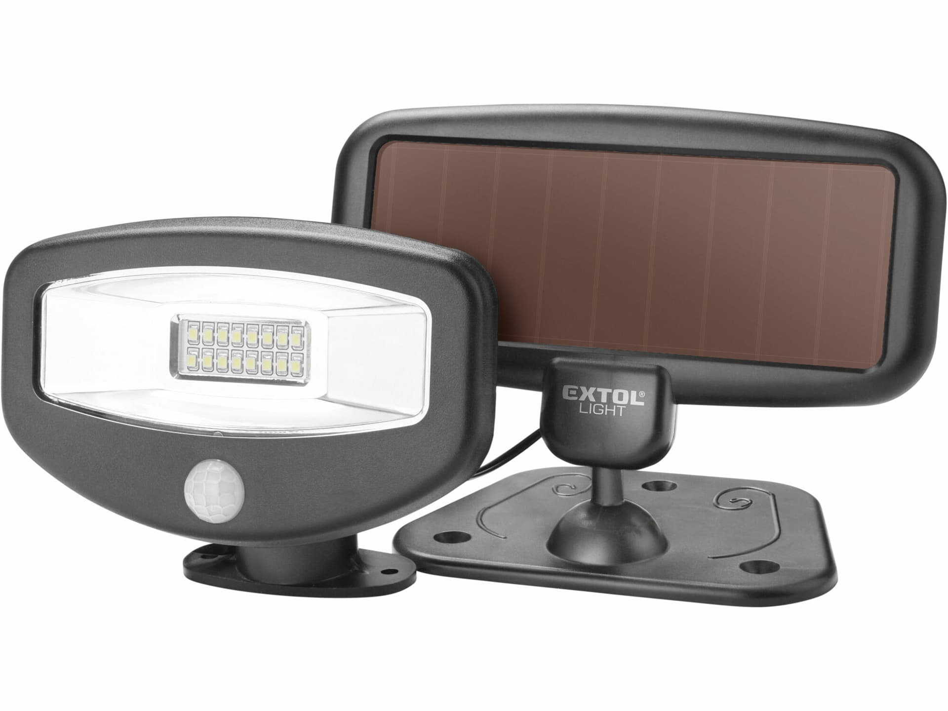 Svietidlo LED solárne s pohybovým senzorom, 16xLED, 100 lm, IPX4