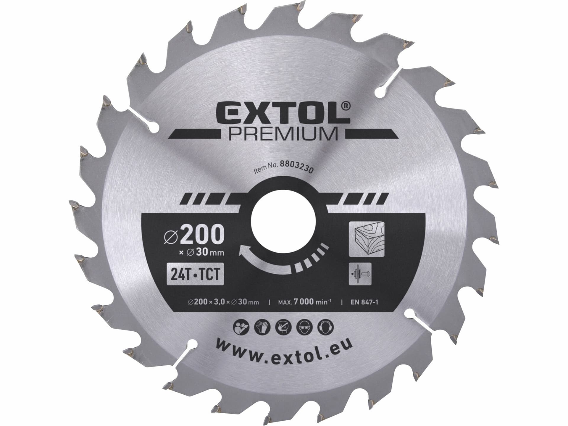 Kotúč pílový s SK plátkami, ø200x3,2x30mm, 24z