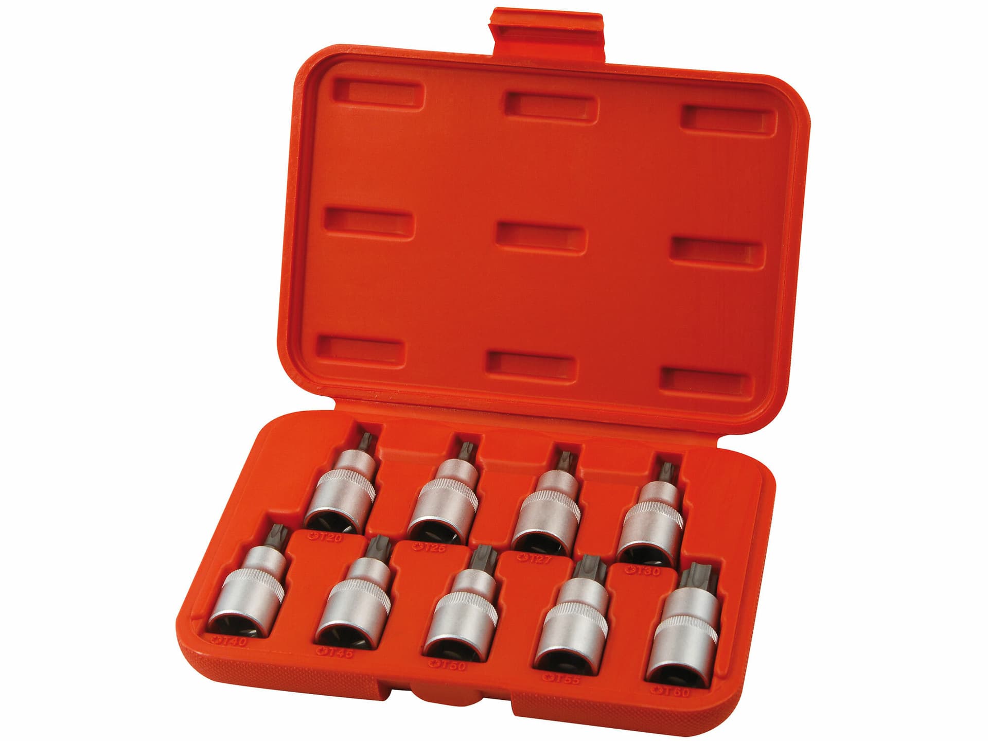 Hlavice zástrčné TORX, 1/2", 9ks