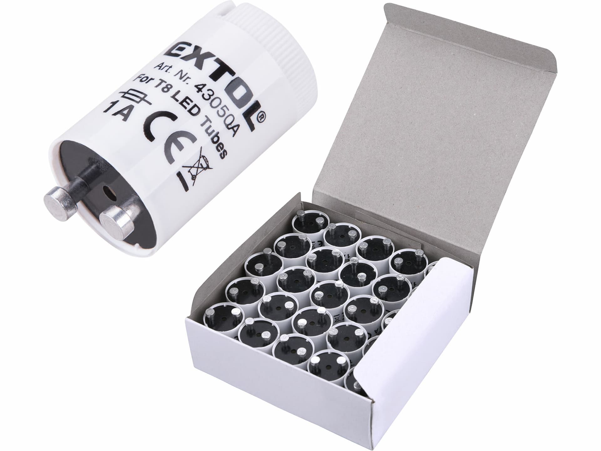 Poistka pre T8 trubice, 1A, 25ks
