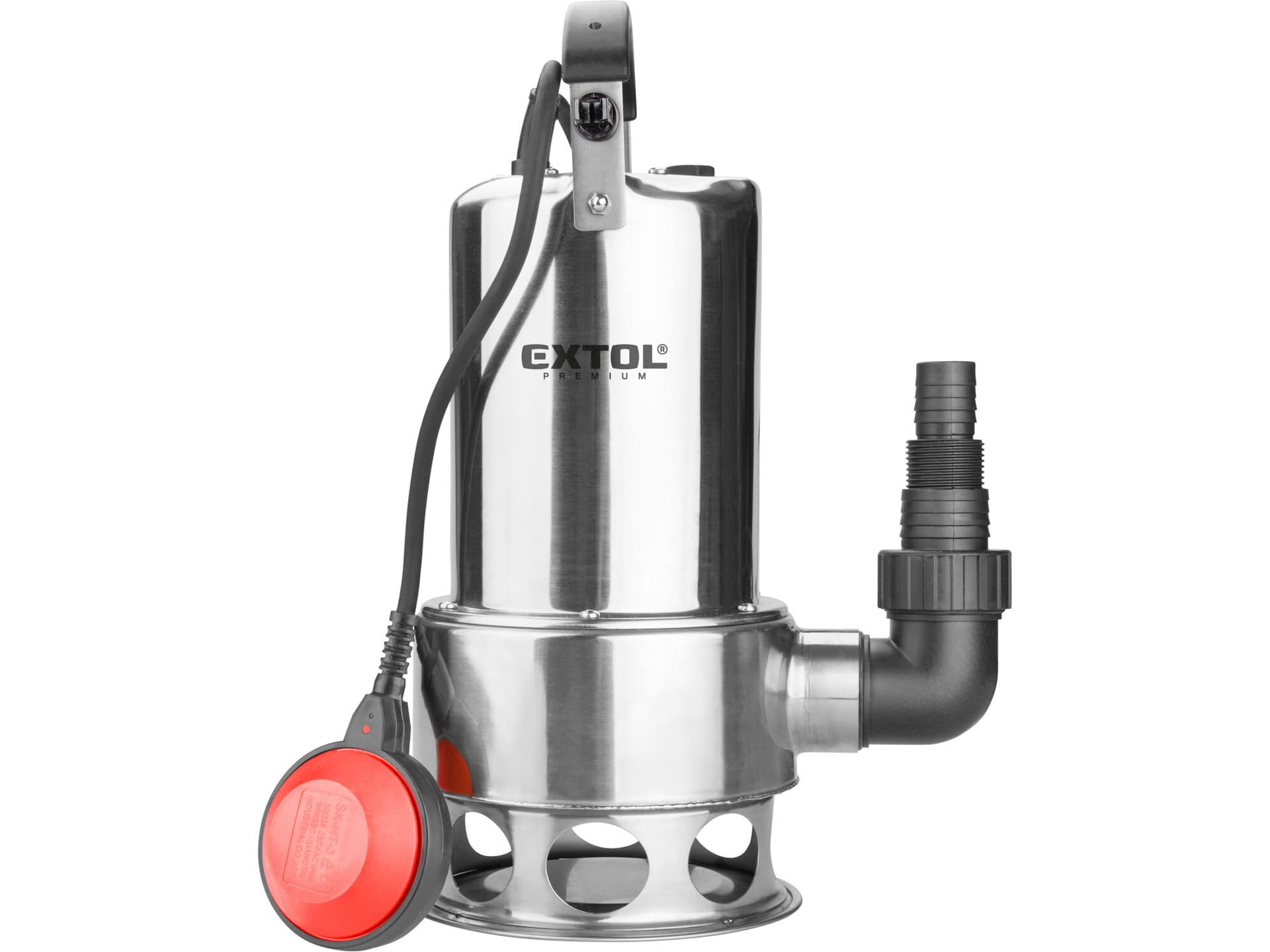 Čerpadlo ponorné kalové antikorové 1100W, max. 15000l/hod, výtlak 9,5m