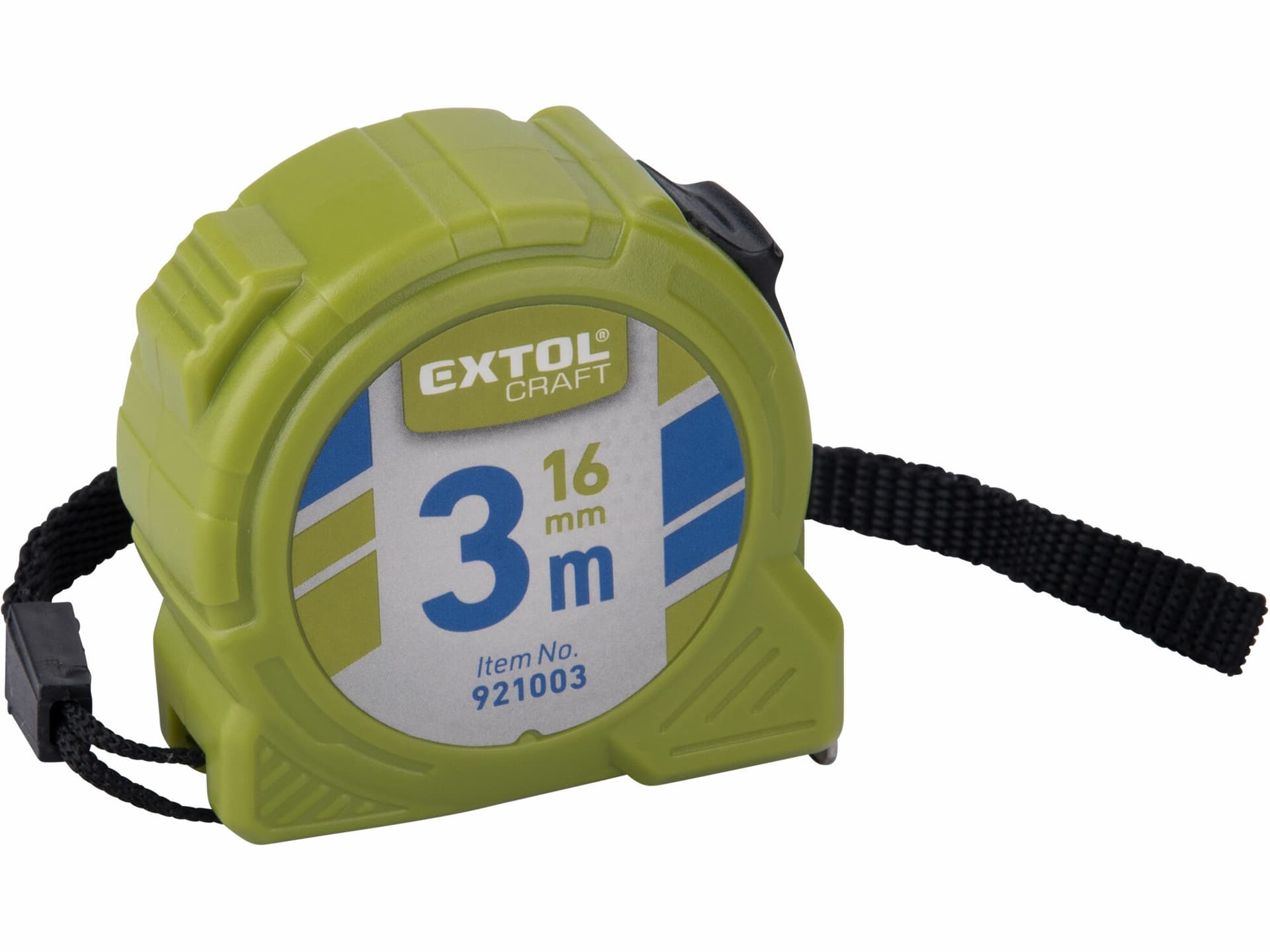 Meter zvinovací 3m, šírka pásu 16mm, s brzdou