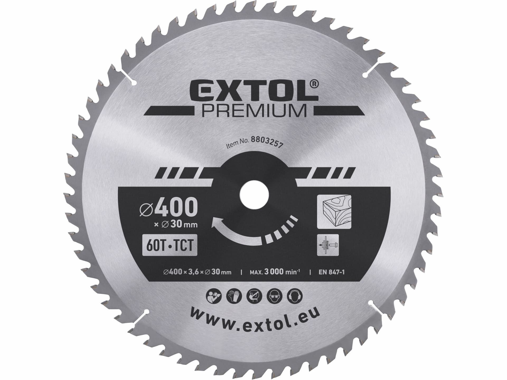 Kotúč pílový s SK plátkami, Ø400x3,8x30mm, 60z