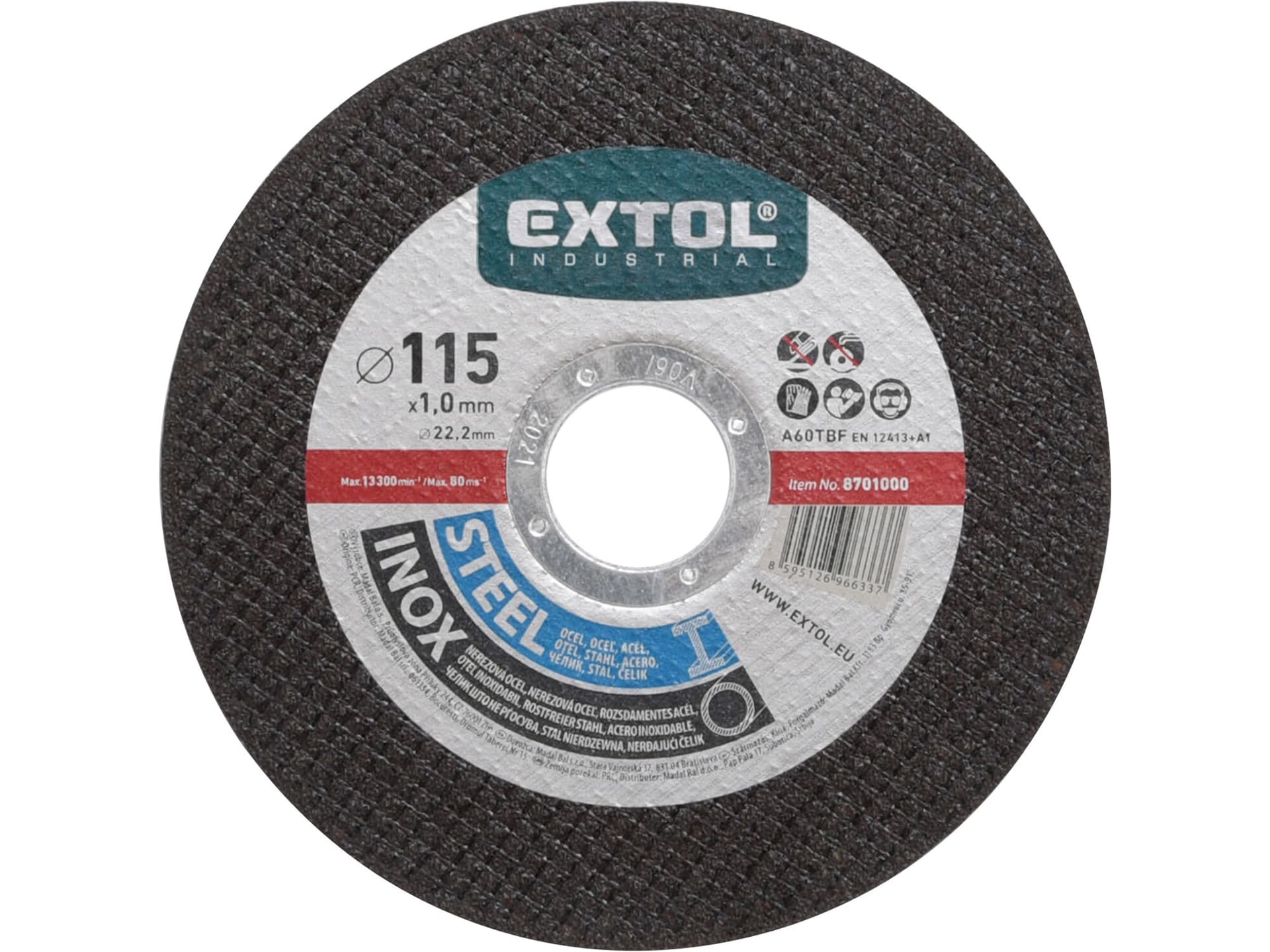 Kotúč rezný na oceľ a antikoro 115x1,0mm