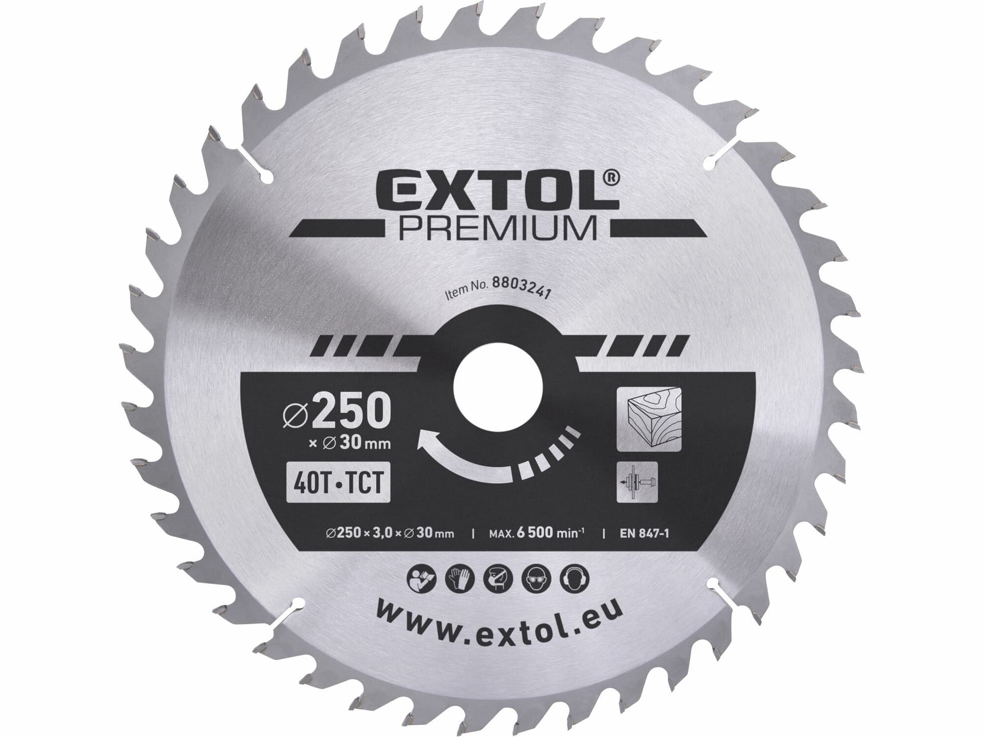 Kotúč pílový s SK plátkami, Ø250x3,2x30mm, 40z