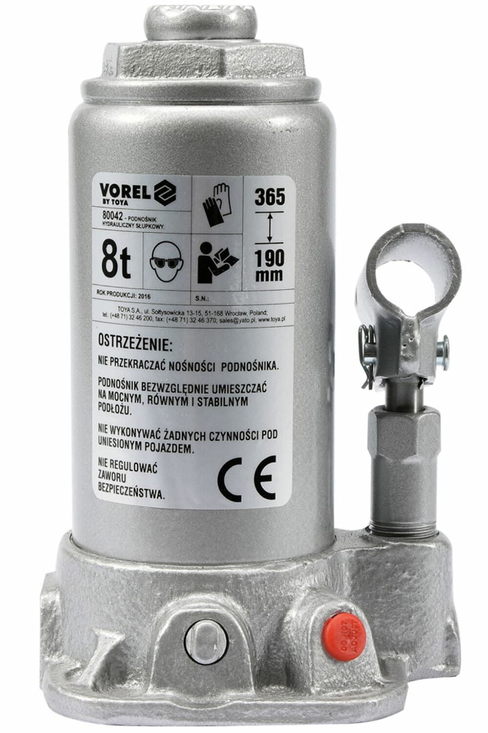 Zdvihák hydraulický, max. 8000kg, zdvih 190-385mm