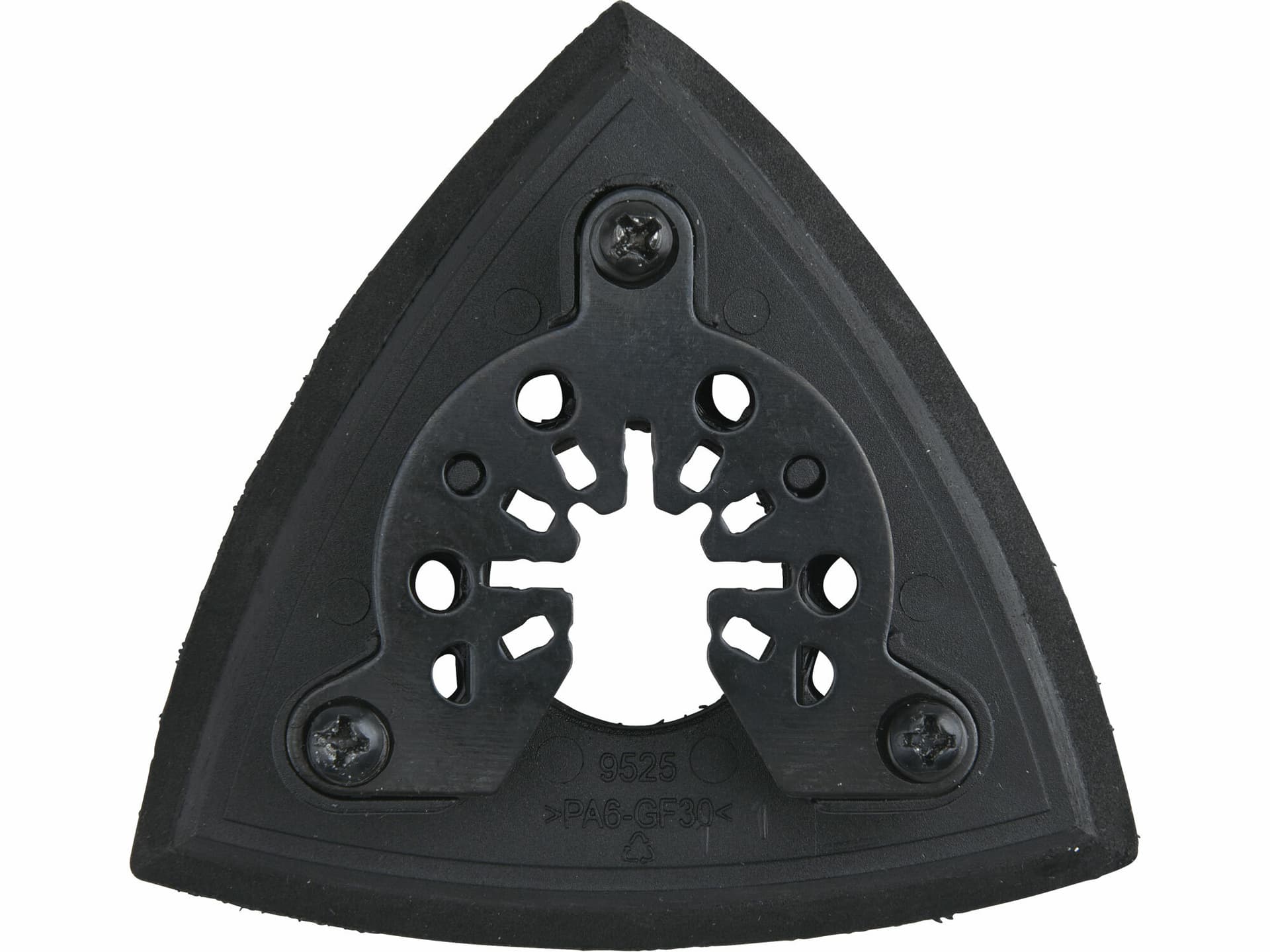 Držiak brúsnych delta výsekov 90mm, suchý zips, 6 odsávacích otvorov