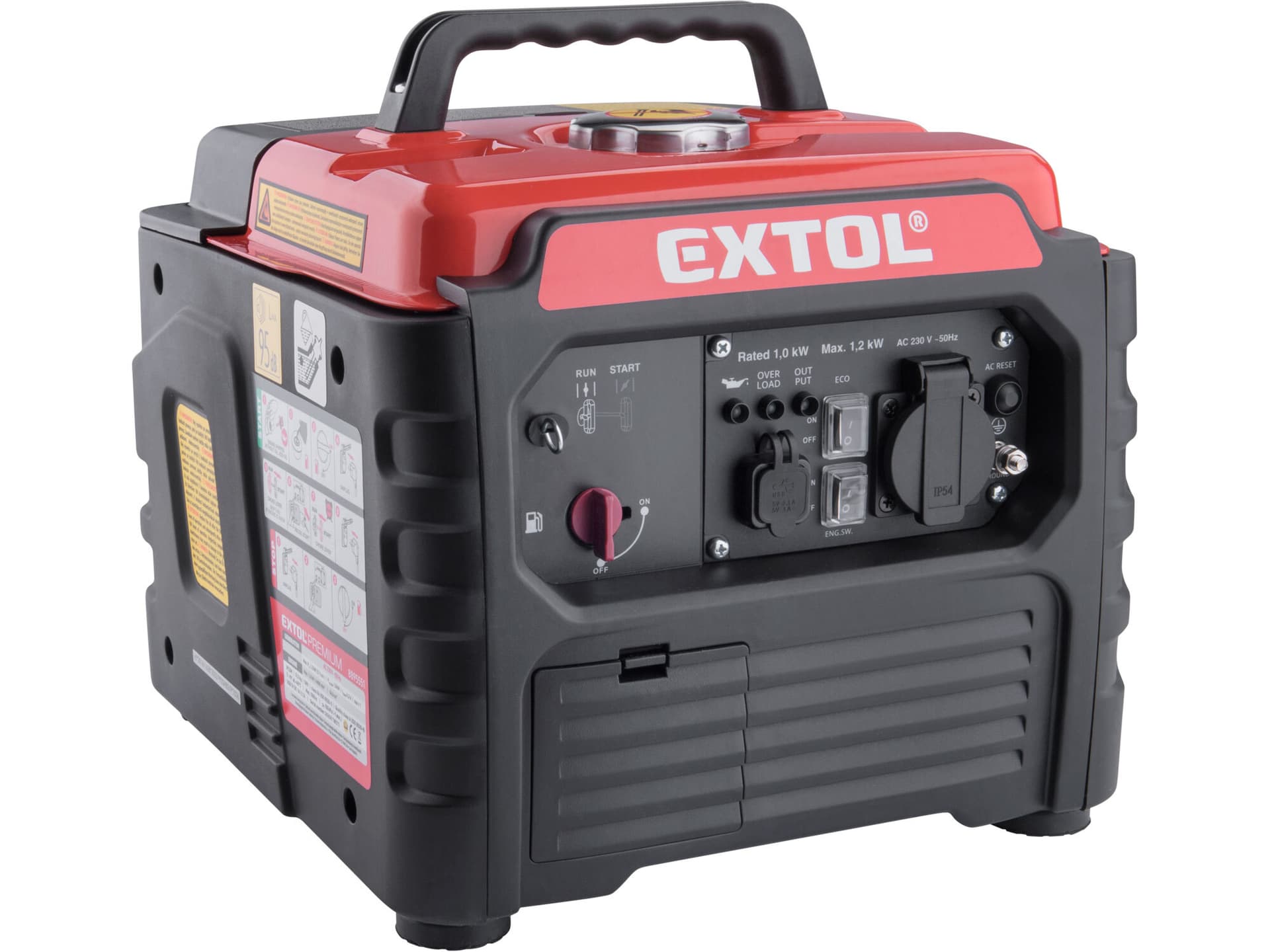 Elektrocentrála invertorová rámová 1F, 1,2kW, 1,75HP, ručný štart