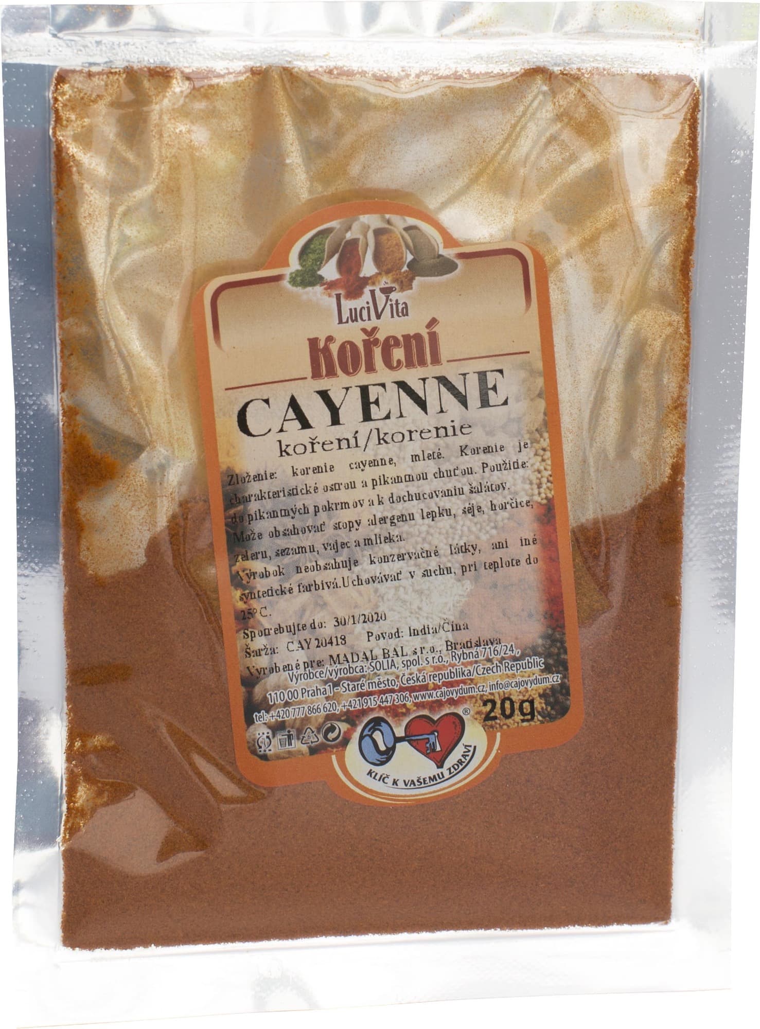 Kajenské korenie 20g