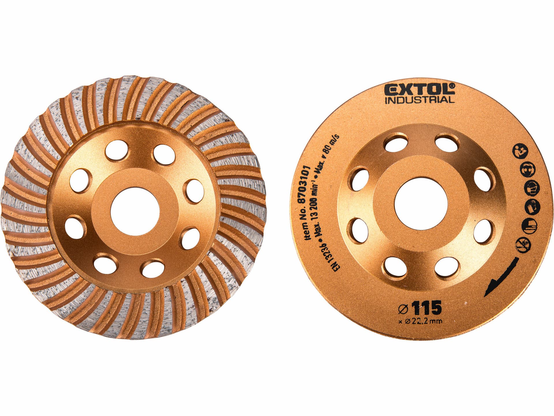 Kotúč brúsny diamantový dokončovací, 115mm, Turbo