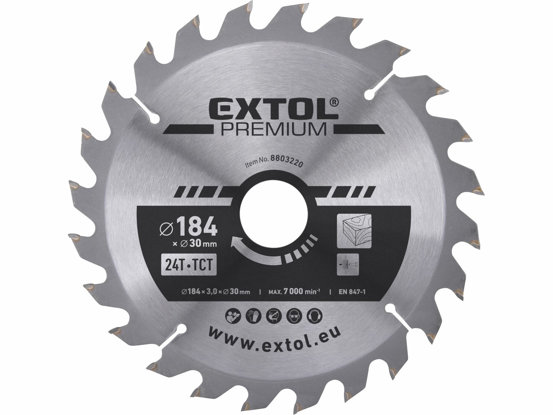 Kotúč pílový s SK plátkami, ø184x3,2x30mm, 24z