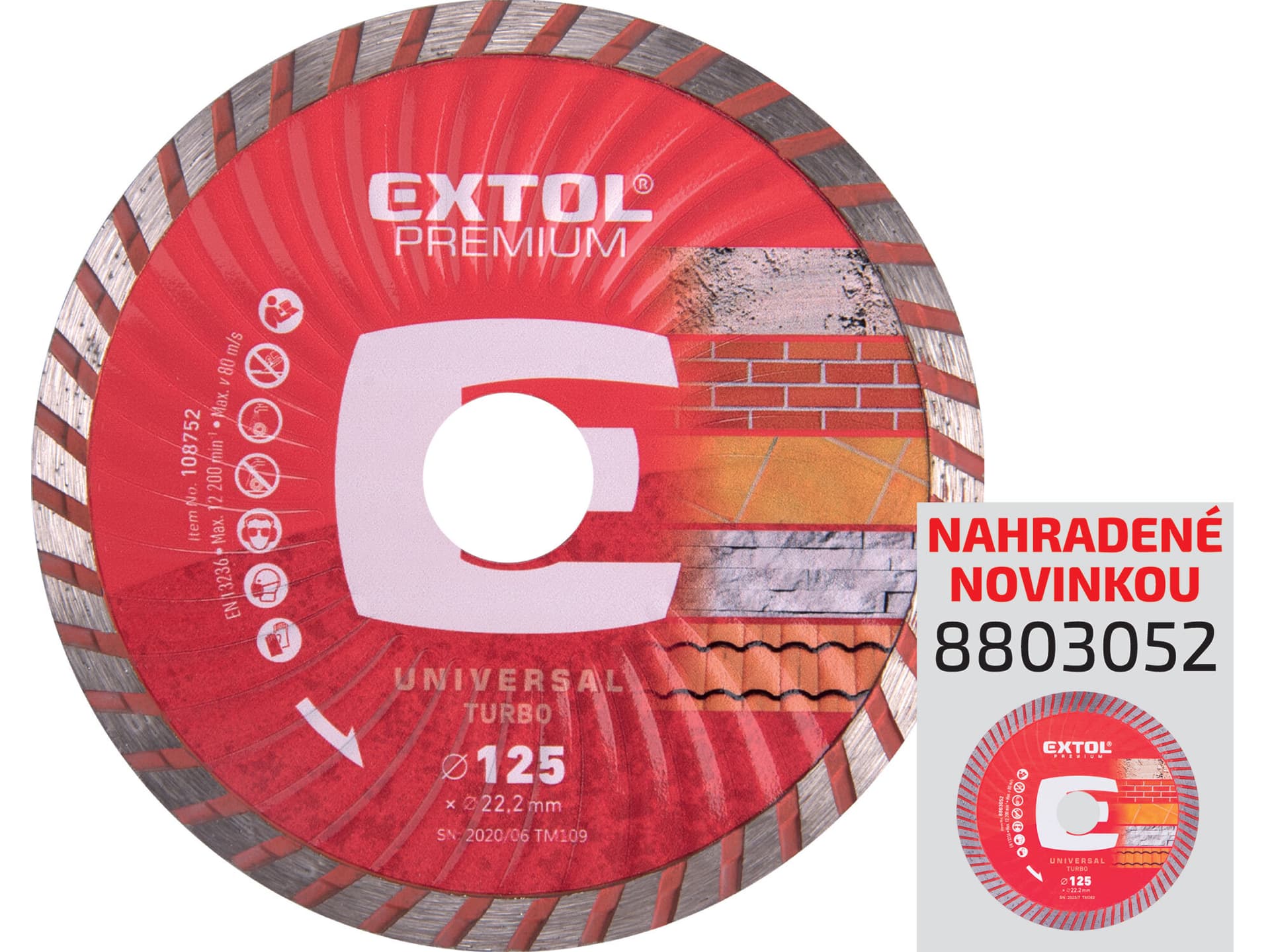 Kotúč rezný diamantový Turbo, 125mm