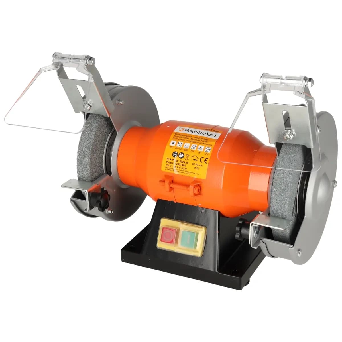 Brúska stolová dvojkotúčová 150W, 125x16x12,7mm, elektromagneticky bezpečnostný spínač (A067100)