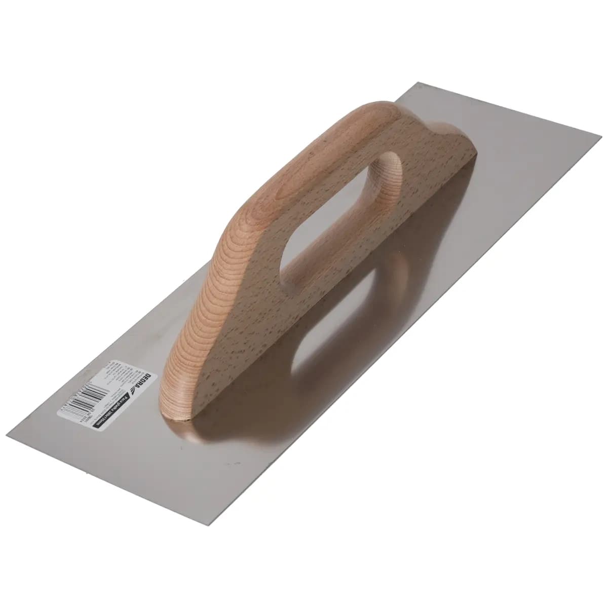 Hladké hladidlo z nehrdzavejúcej ocele 380x130 mm s rúčkou z