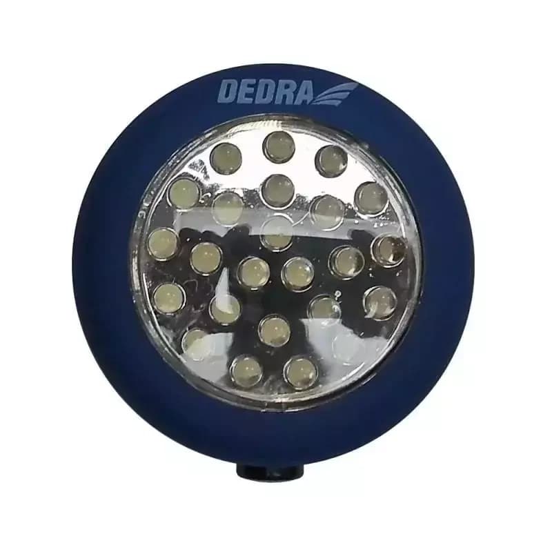 LED svietidlo, 24 LED, okrúhla, magnet a háčik, min. obj. 12 ks