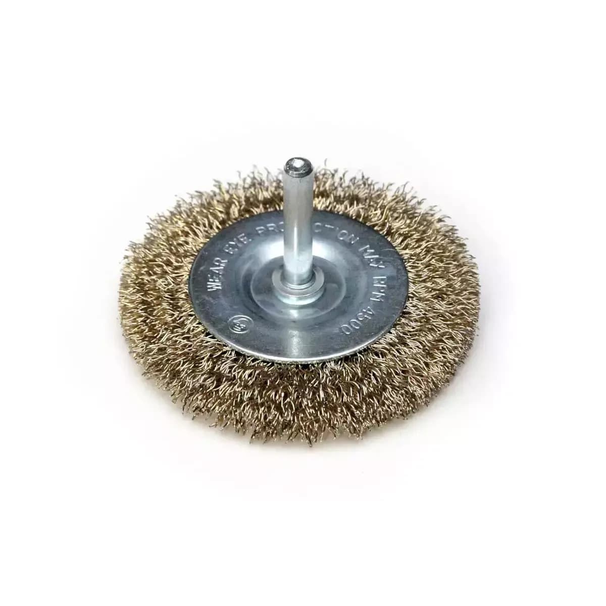 Kefový mosadzný drôtený kotúč 63mm s násadou