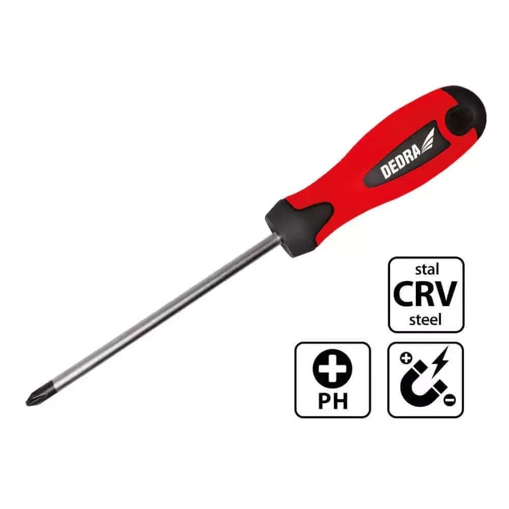Skrutkovač krížový Phillips PH2x150mm, CrV