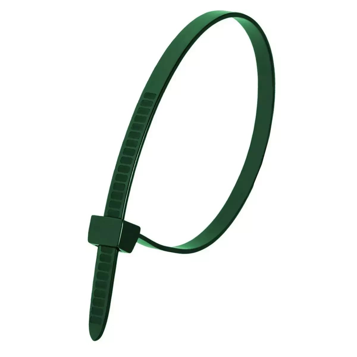 Nylonové sťahovacie pásky 2,5x200mm zelená 100 ks.