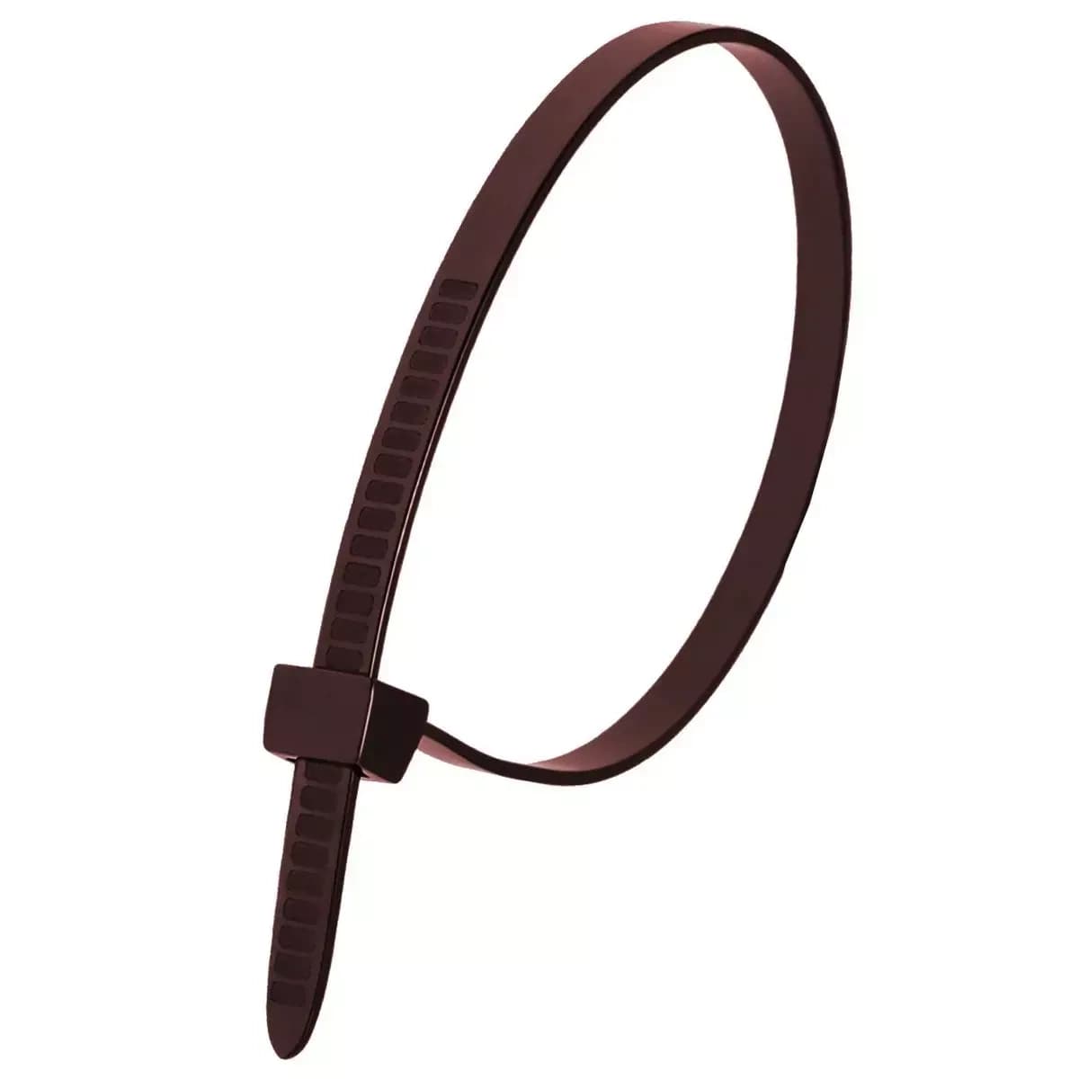 Nylonové sťahovacie pásky 2,5x200mm hnedá 100 ks.