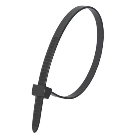 Opätovne použiteľné sťahovacie pásky čierne 7,2x150mm, 50ks