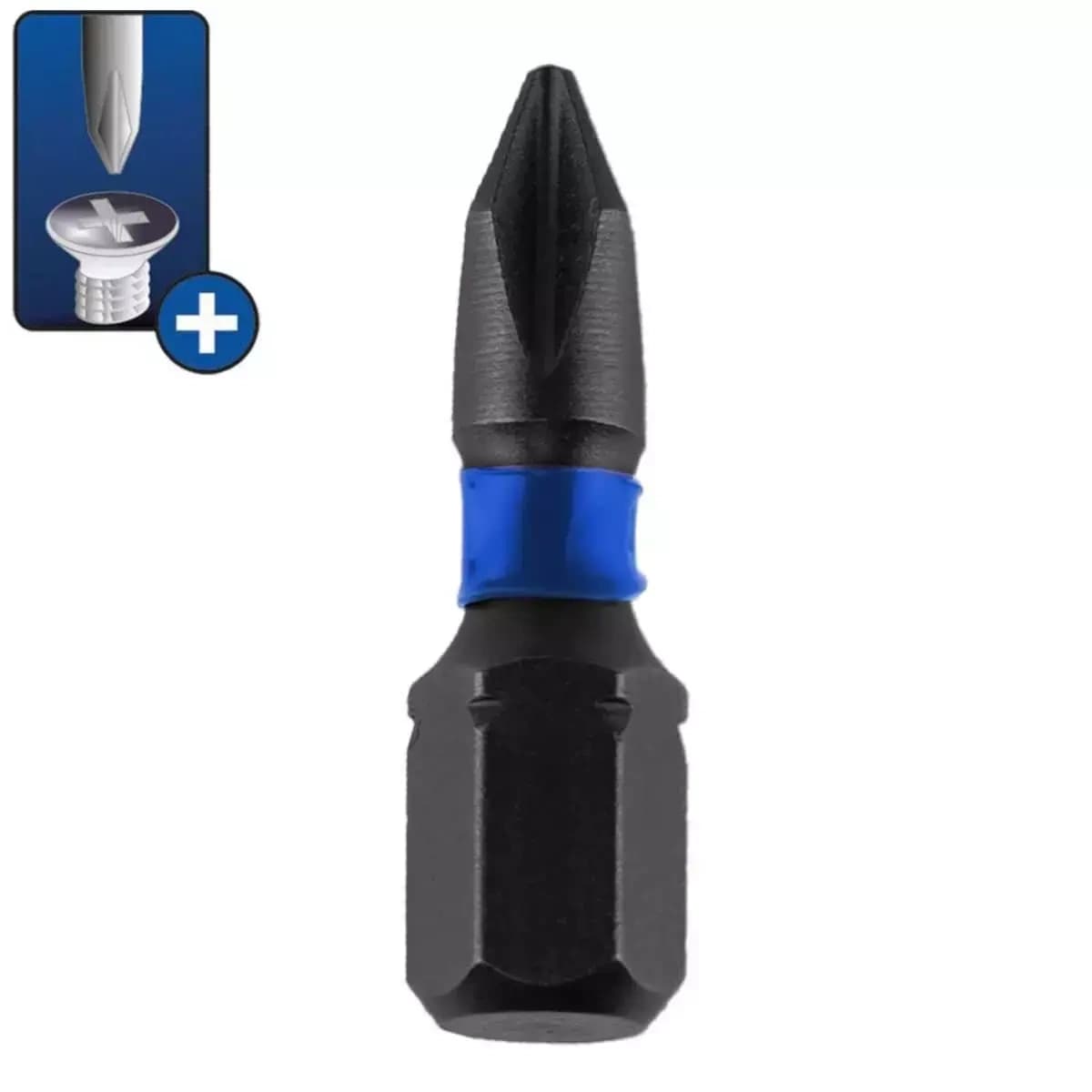 Príklepové skrutkové bity Phillips PH1x25mm,2 ks