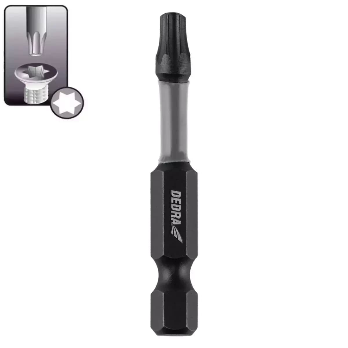 Príklepové skrutkové bity Torx T20x50mm,2 ks