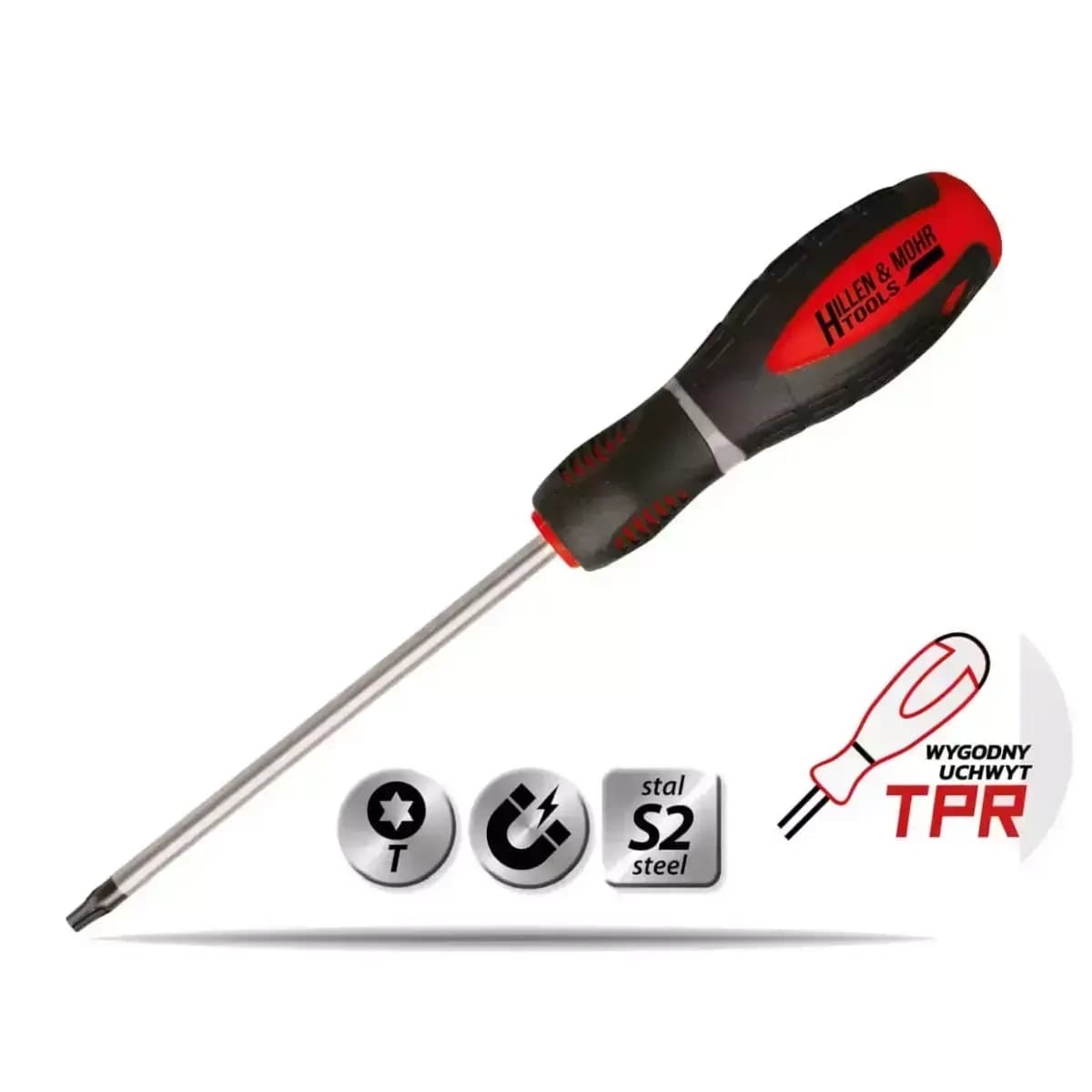 Skrutkovač Torx T20x100mm,oceľS2,držiak3-materiálový