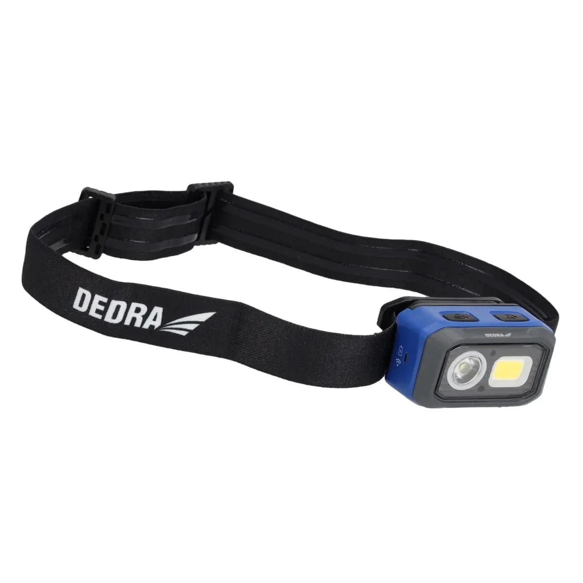 Čelová baterka 500lm, detektor pohybu, batéria 1000mAh/3xAAA